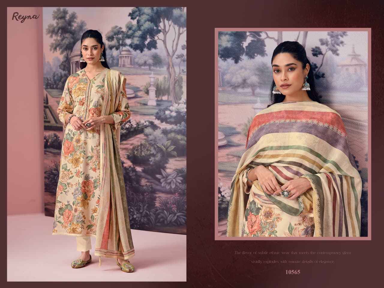 MARIAM By REYNA 10565 To 10566 Beautiful Festive Suits Stylish Colorful Fancy Casual Wear & Ethnic Wear COTTON DIGITAL PRINT Print Dresses At Wholesale Price